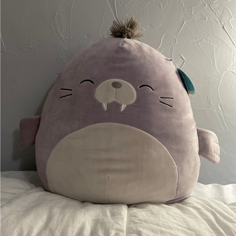 Squishmallows Kwame the Walrus 16" Stuffed Plush
